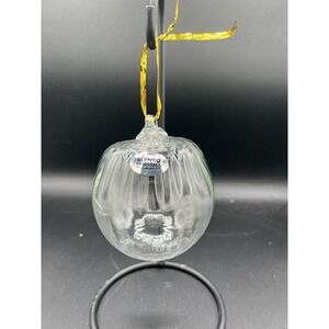🎄‎ Blenko 2024 Christmas Tree Ornament – Clear Swirl – Brand New